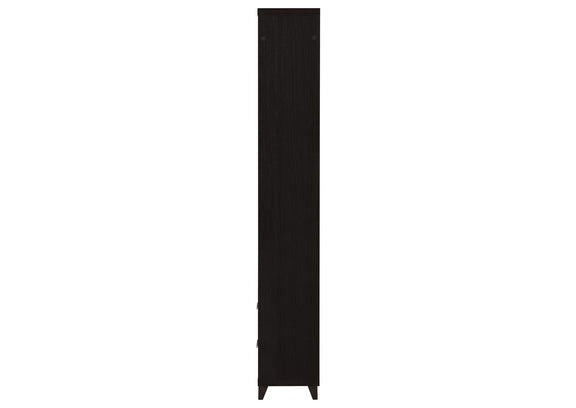 700882 Lewes 4-shelf Engineered Wood Media Tower Cappuccino