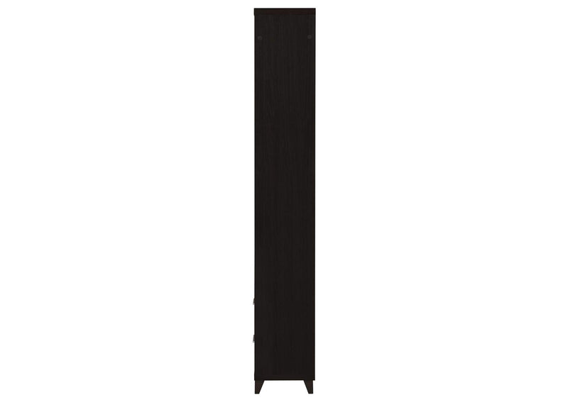 700882 Lewes 4-shelf Engineered Wood Media Tower Cappuccino