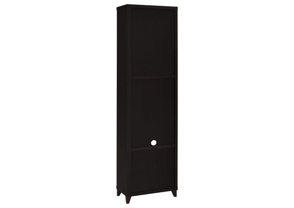 700882 Lewes 4-shelf Engineered Wood Media Tower Cappuccino
