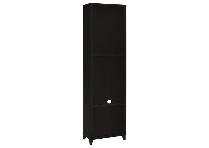 700882 Lewes 4-shelf Engineered Wood Media Tower Cappuccino