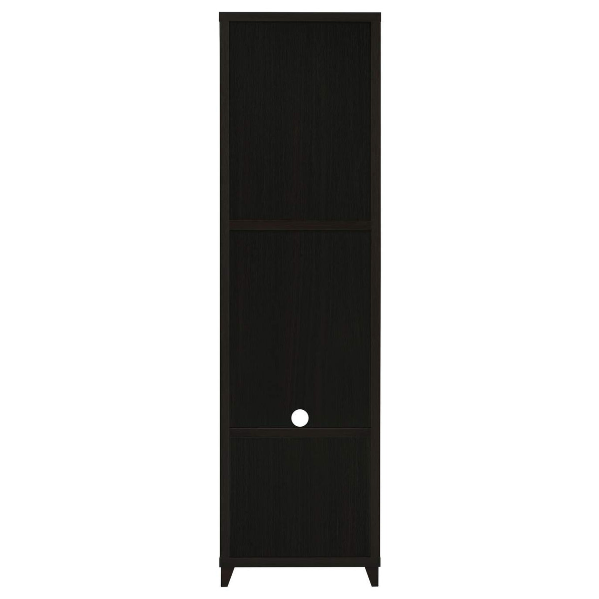 700882 Lewes 4-shelf Engineered Wood Media Tower Cappuccino