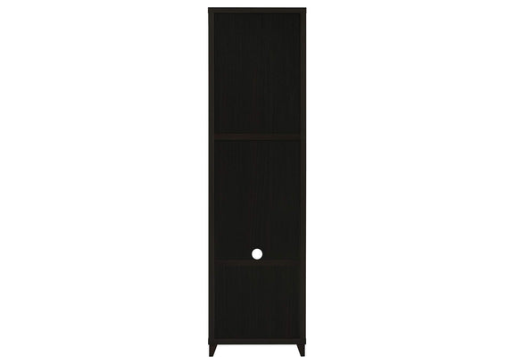 700882 Lewes 4-shelf Engineered Wood Media Tower Cappuccino