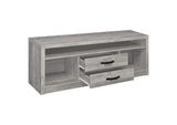 701024-SET Burke 3-piece 59-inch TV Entertainment Center Grey Driftwood