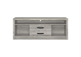 701024-SET Burke 3-piece 59-inch TV Entertainment Center Grey Driftwood