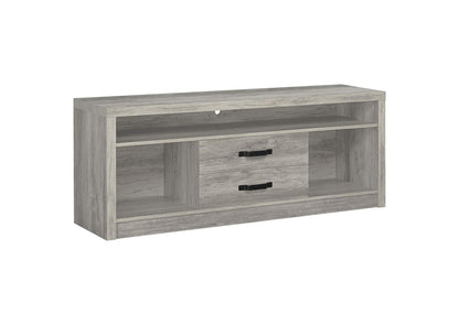 701024 Burke 2-drawer Engineered Wood 59-inch TV Stand Grey Driftwood