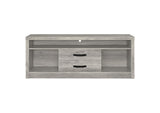 701024 Burke 2-drawer Engineered Wood 59-inch TV Stand Grey Driftwood