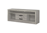 701024 Burke 2-drawer Engineered Wood 59-inch TV Stand Grey Driftwood