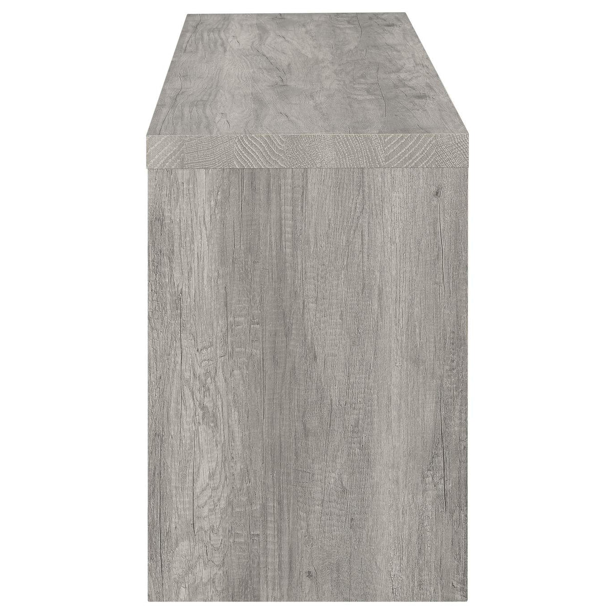 701024 Burke 2-drawer Engineered Wood 59-inch TV Stand Grey Driftwood