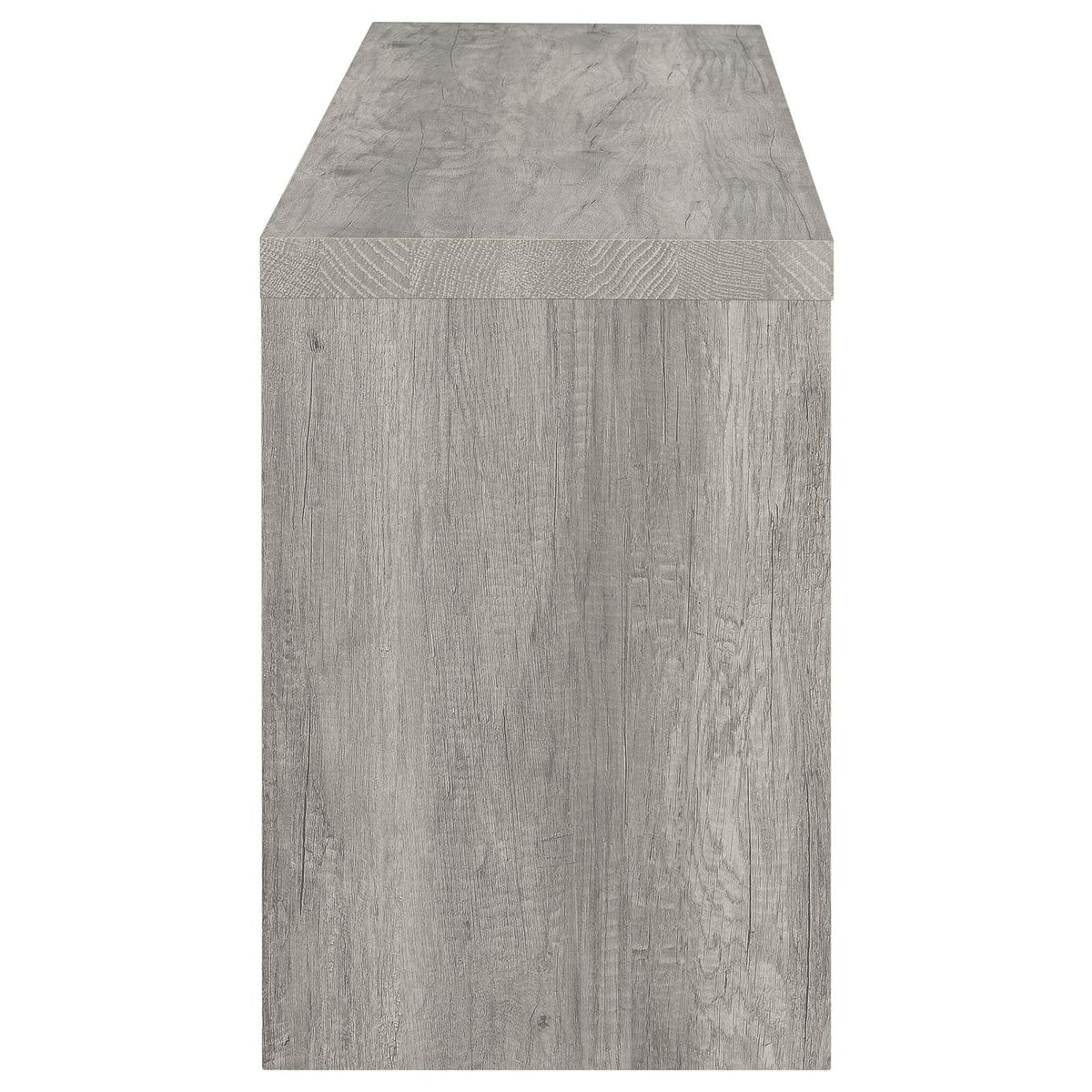 701024 Burke 2-drawer Engineered Wood 59-inch TV Stand Grey Driftwood