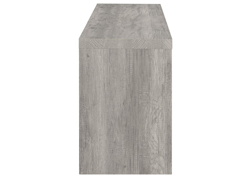 701024 Burke 2-drawer Engineered Wood 59-inch TV Stand Grey Driftwood