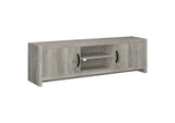 Burke 2-door Engineered Wood 71-inch TV Stand Grey Driftwood