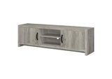 701025 Burke 2-door Engineered Wood 71-inch TV Stand Grey Driftwood