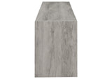 701025 Burke 2-door Engineered Wood 71-inch TV Stand Grey Driftwood