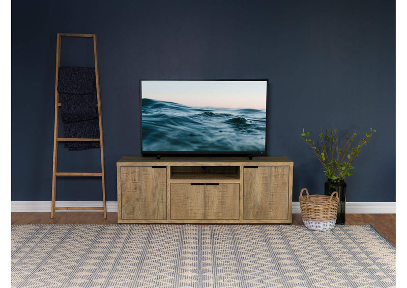701702 Tabby 4-door Engineered Wood 60-inch TV Stand Mango