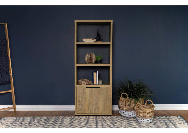 701703 Tabby 3-shelf Engineered Wood Media Tower Mango