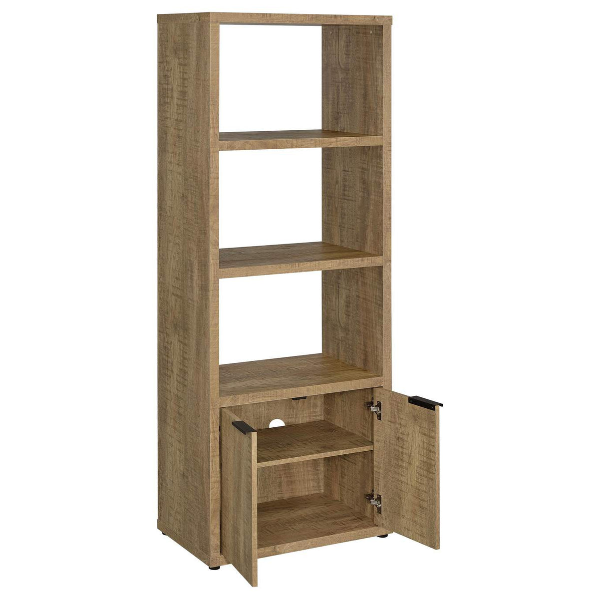 701703 Tabby 3-shelf Engineered Wood Media Tower Mango