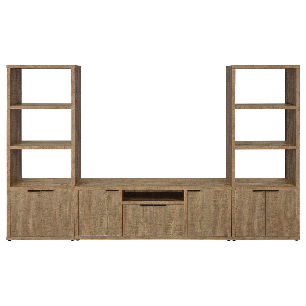 701703 Tabby 3-shelf Engineered Wood Media Tower Mango