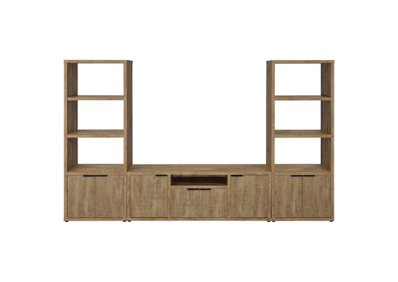 701703 Tabby 3-shelf Engineered Wood Media Tower Mango