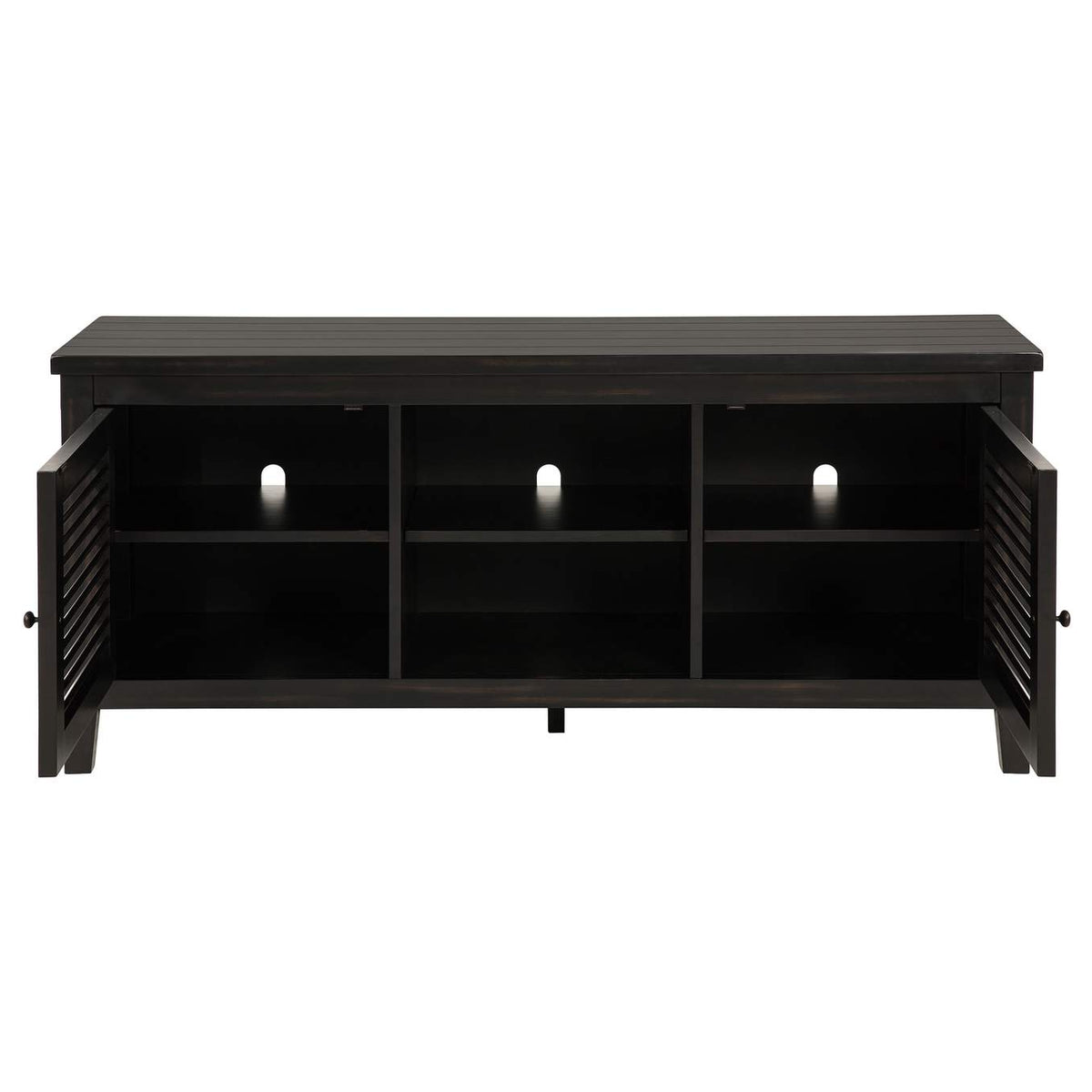 701782 Concord 2-door 60-inch TV Stand Console Distressed Java