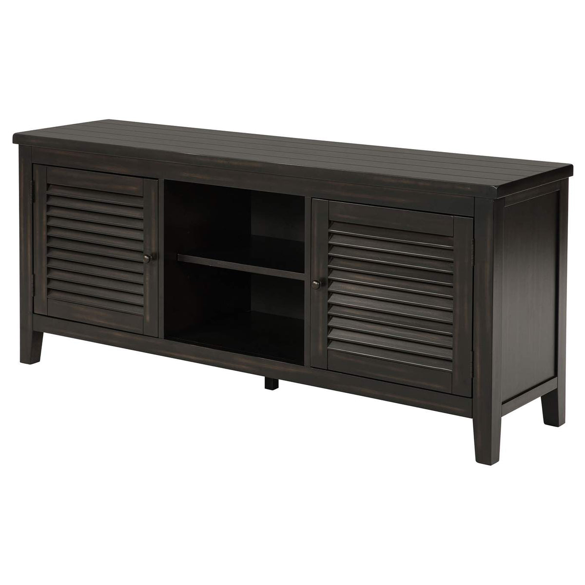 701782 Concord 2-door 60-inch TV Stand Console Distressed Java