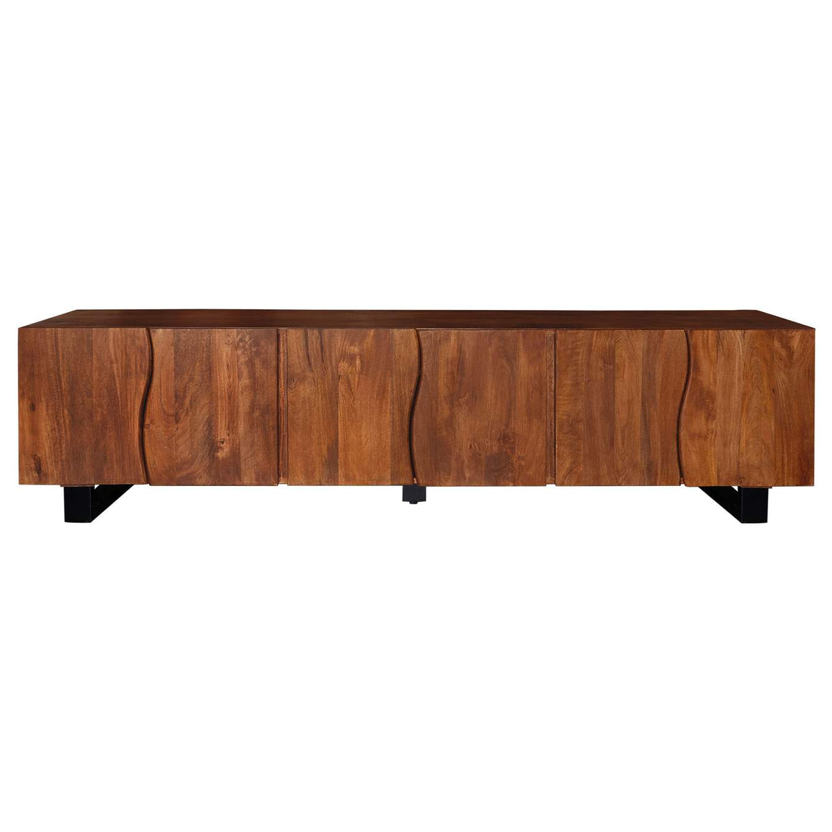 701790 Trask 86-inch Wood TV Stand Media Console Mango Brown