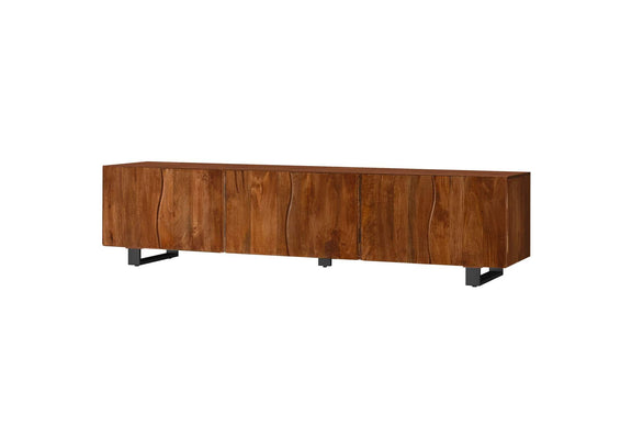 701790 Trask 86-inch Wood TV Stand Media Console Mango Brown