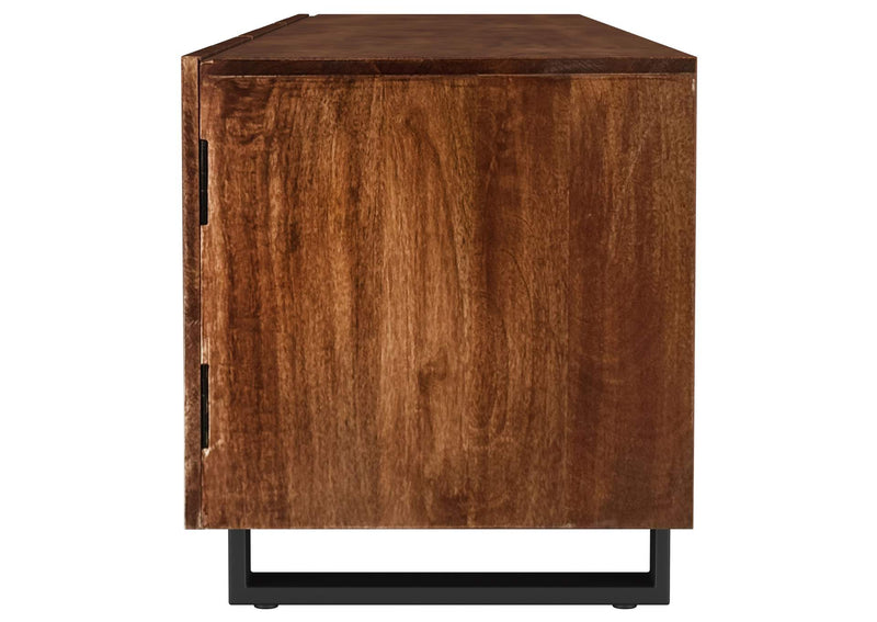 701790 Trask 86-inch Wood TV Stand Media Console Mango Brown