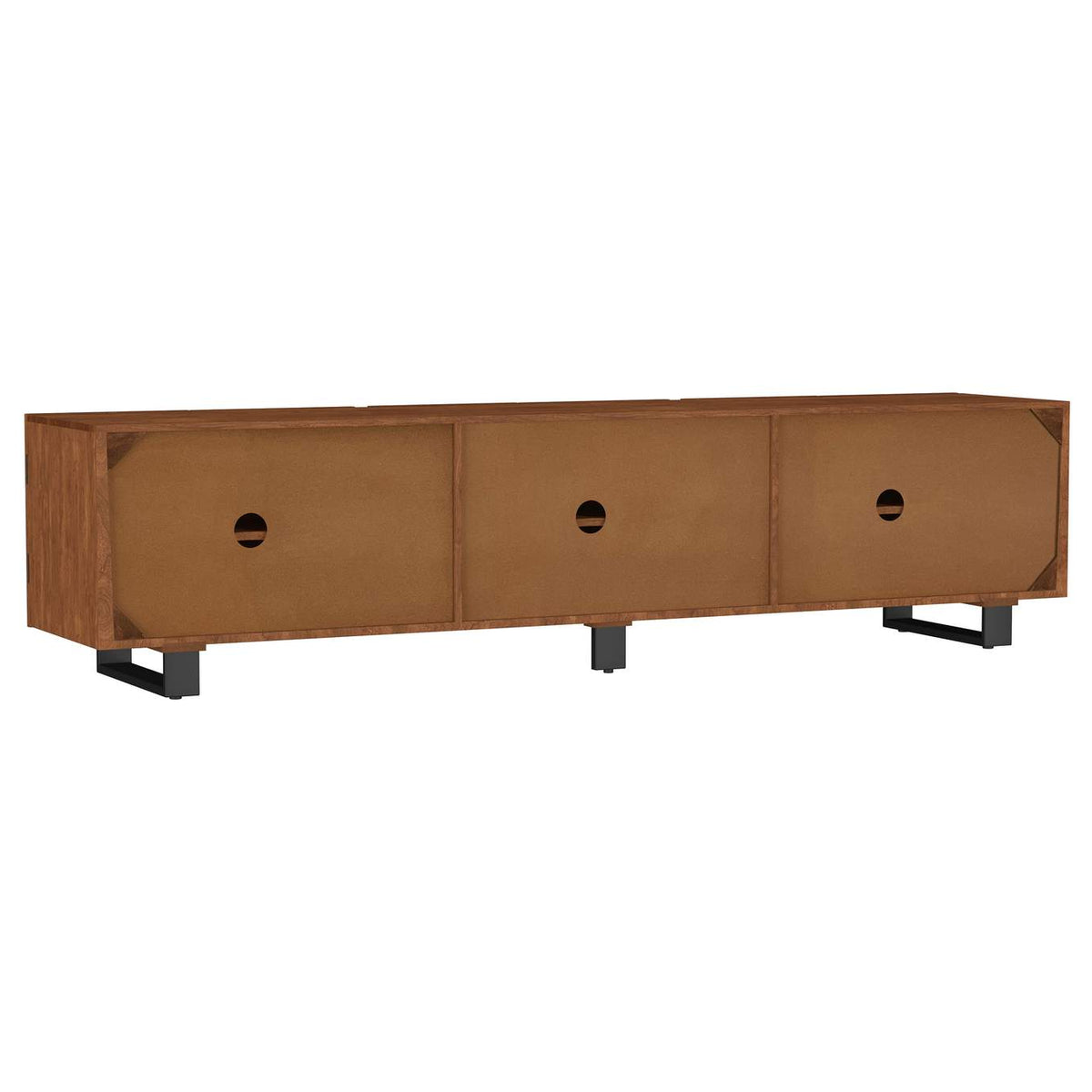 701790 Trask 86-inch Wood TV Stand Media Console Mango Brown