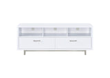701972 Casey 2-drawer Engineered Wood 60-inch TV Stand White