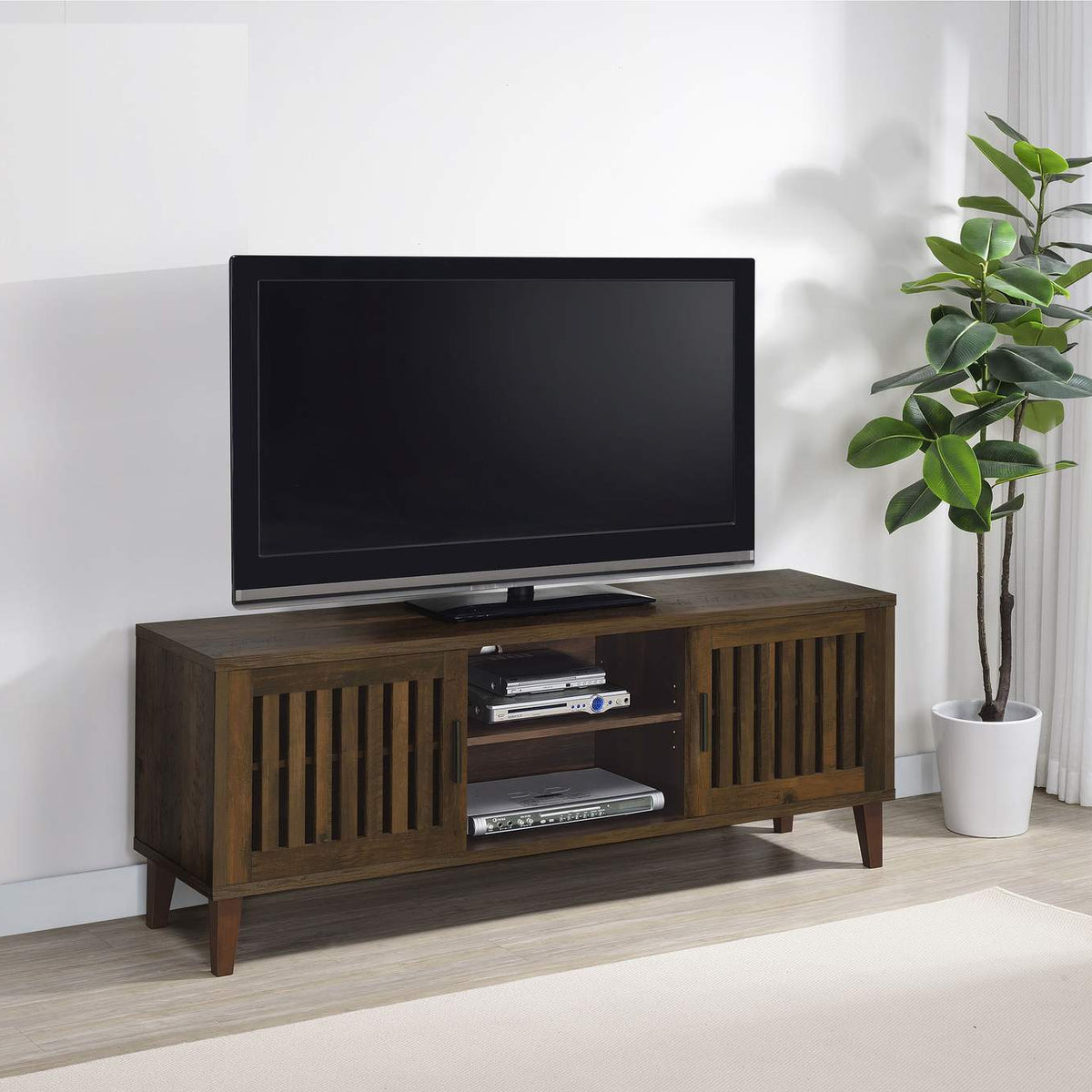 701982 Sedona 2-door Engineered Wood 60-inch TV Stand Dark Pine