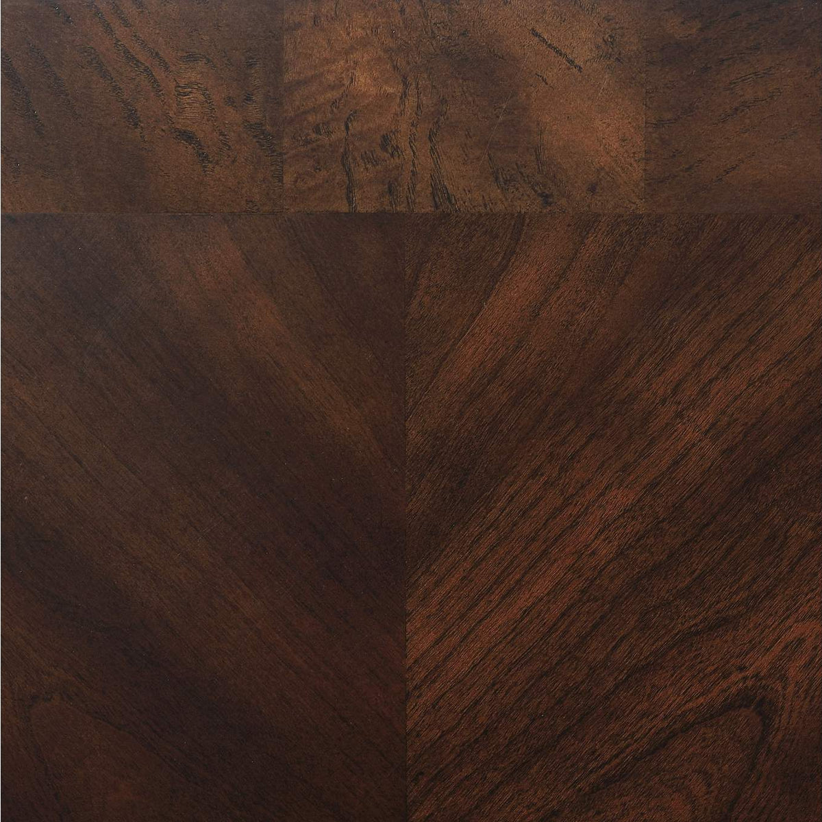702448-S2 Laney 2-piece Glass Top Coffee and End Table Set Dark Merlot