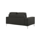Faelin - Leather Loveseat With Tufted Back
