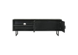 703003 Marsden 2-door Mango Wood 70-inch TV Stand Charcoal Black