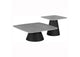 703500 Eason 2-piece Cocktail Coffee Table Set Concrete and Black