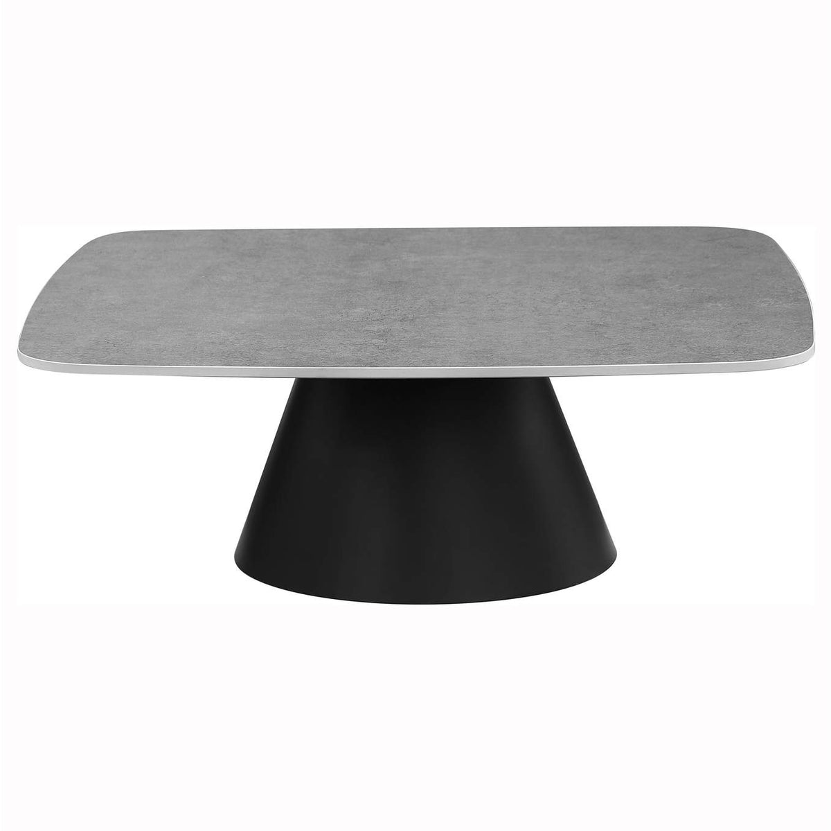 703500 Eason 2-piece Cocktail Coffee Table Set Concrete and Black
