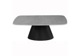 703500 Eason 2-piece Cocktail Coffee Table Set Concrete and Black