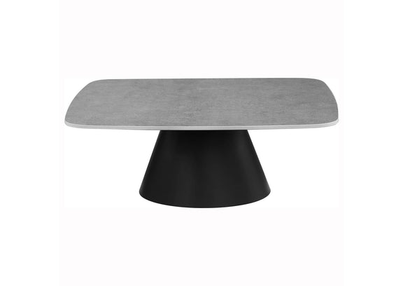 703500 Eason 2-piece Cocktail Coffee Table Set Concrete and Black