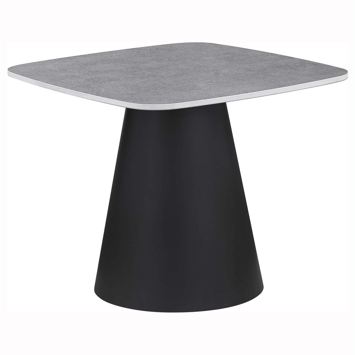 703500 Eason 2-piece Cocktail Coffee Table Set Concrete and Black