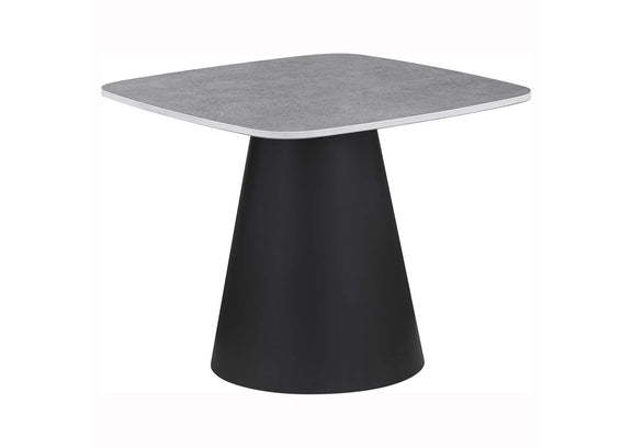 703500 Eason 2-piece Cocktail Coffee Table Set Concrete and Black