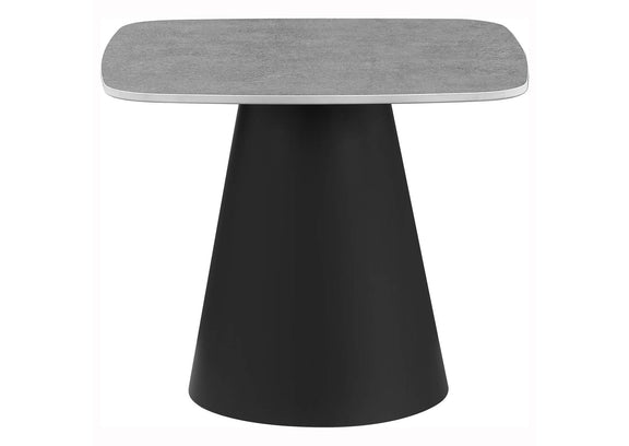 703500 Eason 2-piece Cocktail Coffee Table Set Concrete and Black