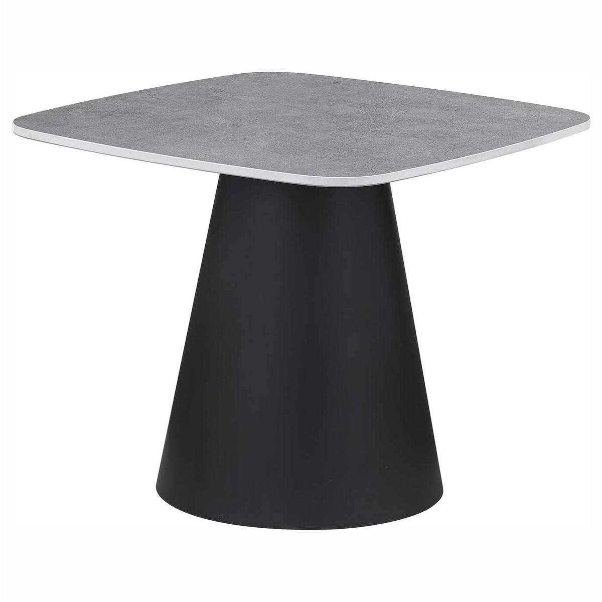 703500 Eason 2-piece Cocktail Coffee Table Set Concrete and Black