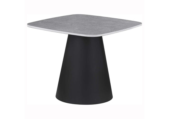 703500 Eason 2-piece Cocktail Coffee Table Set Concrete and Black