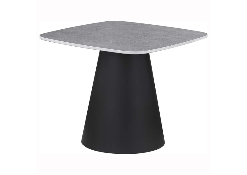 703500 Eason 2-piece Cocktail Coffee Table Set Concrete and Black