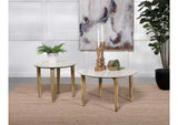 703718-S2 Aldis 2-piece Coffee and End Table Set White