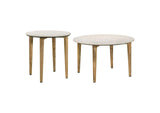703718-S2 Aldis 2-piece Coffee and End Table Set White
