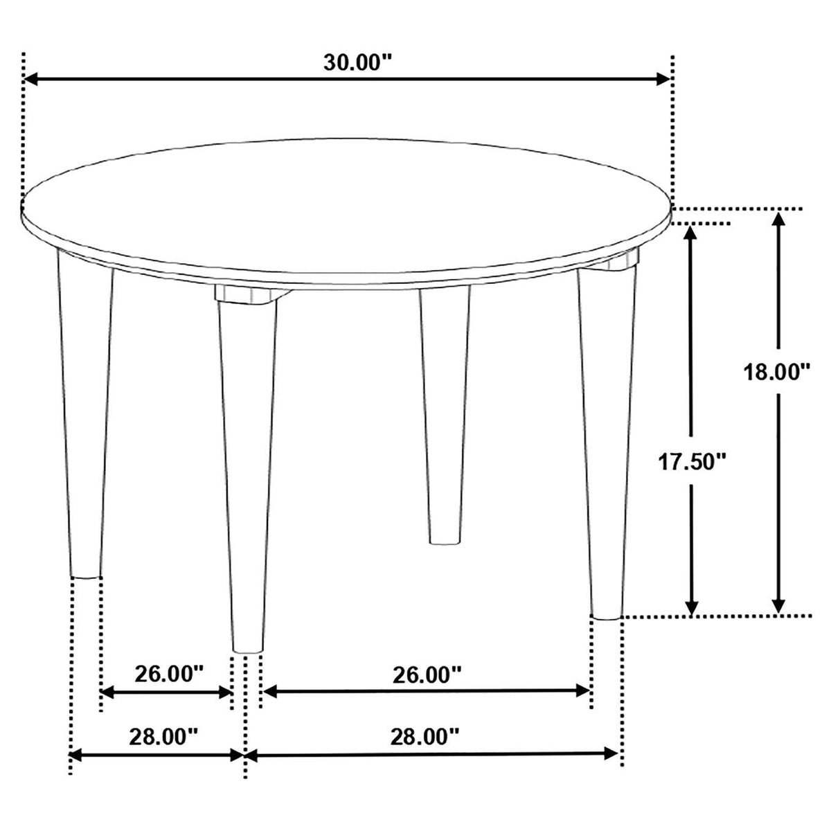 703718-S2 Aldis 2-piece Coffee and End Table Set White