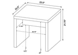 704127 Lynette Square Engineered Wood End Table Mango