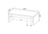 704128 Lynette Rectangular Engineered Wood Coffee Table Mango