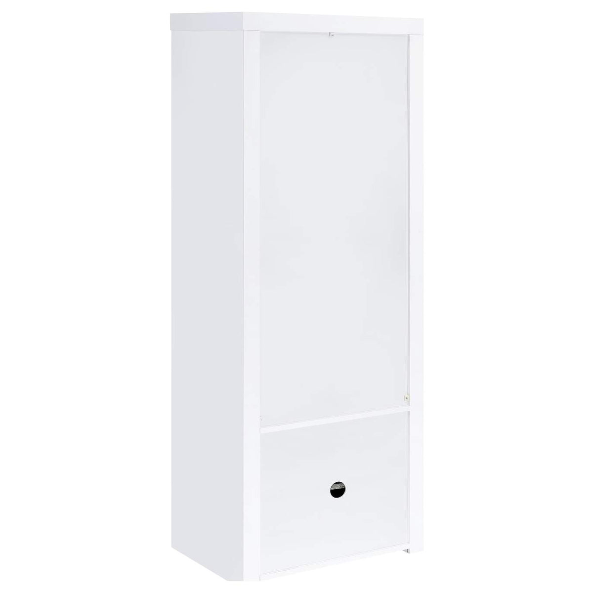 704254 Jude 3-shelf Engineered Wood Media Tower High Gloss White