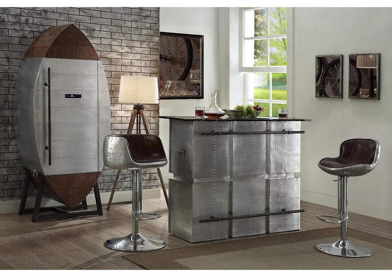 70450 Brancaster Bar Table with Marble Top